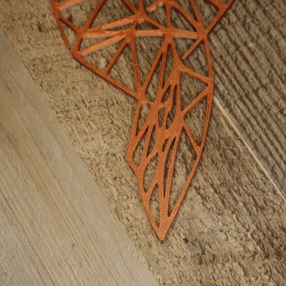 Hummingbird Wall Decor 8 1/8" x 7 3/8" 3D Printed Bird Line Art Geometric - Picture 8 of 10